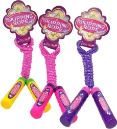 Barvna otroška kolebnica s plastičnimi ročaji