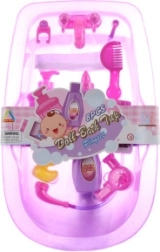 Plastična banjica za punčke z dodatki (39 × 24,5 × 8 cm)