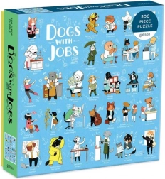 Galison sestavljanka Kužki pri delu 500 kosov