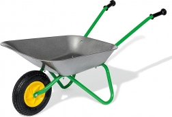 Otroško kovinsko samokolnico Rolly Toys, siva