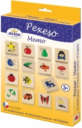 Lesena igra spomin Detoa s slikami, 40 delov