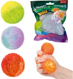 Antistres žogica za stiskanje z mehko mahovito površino 7,5 cm