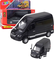 Kovinska dostavna vozila s svetlobnimi in zvočnimi učinki – črna