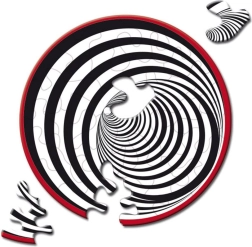 Curiosi okrogle sestavljanke Picoli Tunel 33 koščkov