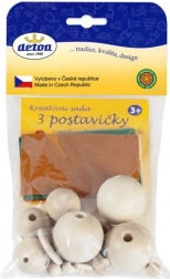 Detoa ustvarjalni komplet – lesene figurice za ustvarjanje