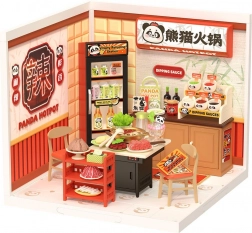 Robotime Rolife DIY hišica: azijska restavracija z LED osvetlitvijo, 127 kosov