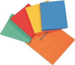 Prešpan fascikel A4 z dvoročnim mehanizmom, mešanica barv