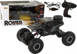 RC Rover 1:16 črni avto na daljinsko upravljanje