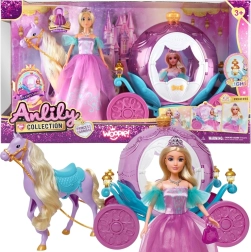 Woopie punčka princesa Lily z magičnim velikim kočijem in dodatki
