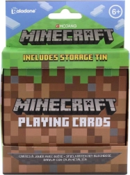 Igralne karte MINECRAFT v pločevinasti škatlici