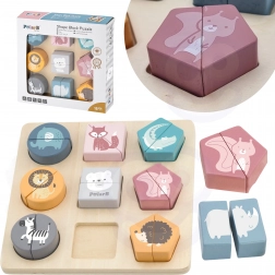 Lesena vstavljanka živali Viga