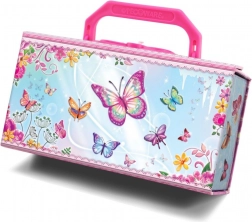 Škatlica za nakit Pecoware – metuljčki z ključavnico in obeski
