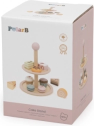 Leseno etažno stojalo z mini torticami