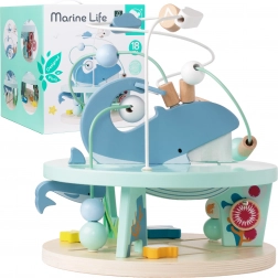 Leseni Labirintna Igrača Morski Svet za otroke od 18 mesecev