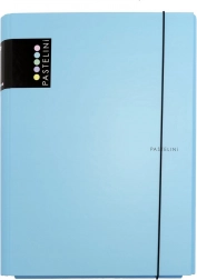 3-krilne laminirane mapne deske z elastiko Pastelini – Modra