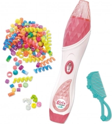 Velik komplet za nizanje kroglic v lase