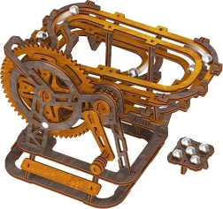 Lesena 3D sestavljanka Kroglični tobogan Mini od Wooden City