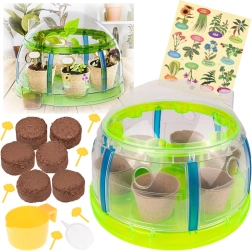 Bio komplet malega vrtnarja – mini rastlinjak z orodjem in semeni za gojenje rastlin