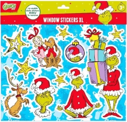 Grinch okenske nalepke za steklo – večkrat uporabne dekoracije