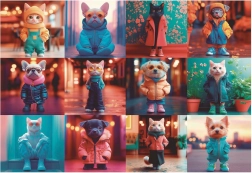 Sestavljanka Modne živalice 200 koščkov