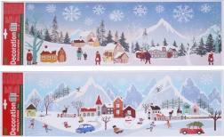 Okenska dekoracija Božič 59,5 × 21 cm