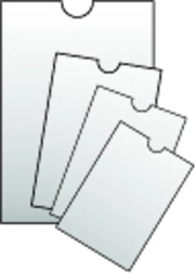 Prozoren ovitek za dokumente 86x111 mm