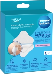 Hidrogelni zdravilni blazinice za dojke z lanolinom CANPOL babies, 8 kos