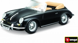 Bburago Porsche 356 B Cabriolet črn 1:24