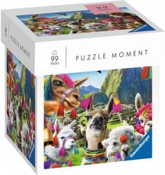 Ravensburger Puzzle Moment – lama, 99 kosov