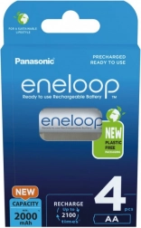 Eneloop polnilne baterije AA 2000 mAh, 4 kos