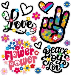 Nalepka za likanje Moč Cvetja mali list