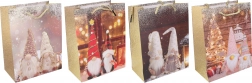Darilna vrečka M božična 26 × 32 × 10 cm