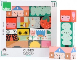 Vilac lesene zvočne kocke