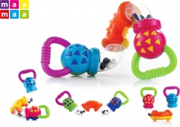 Ropotulja za dojenčke 17 cm z vrtljivimi cevčicami