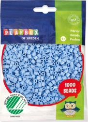 Playbox likalni biseri pastelno modra 1000 kos