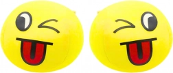 Mehka rumena žogica Emoji 9 cm