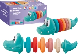 Mehka izobraževalna piramida krokodil za dojenčke