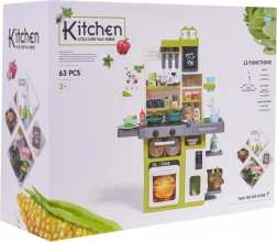 Kuhinjski kotiček s funkcijo osvetlitve in zvoka, 63 delov. Zelen