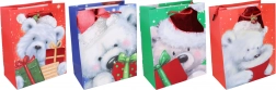 božična darilna vrečka M 26 × 32 × 10 cm