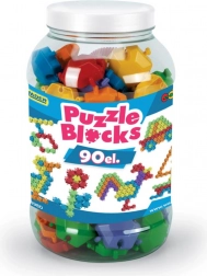 Sestavljanka puzzle v veliki posodi 90 kosov