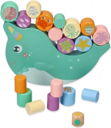 Lesena ravnotežna igra – uravnotežujoči narval