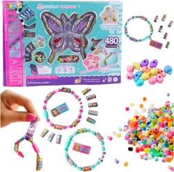 ustvarjalni komplet za izdelavo nakita in dekoracij z nalepkami in kroglicami, 480 kosov
