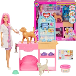 Barbie veterinarka – klinika za ljubljenčke z odlitki