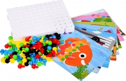 Barvasta izobraževalna mozaika s čepki za otroke