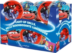 Svetleča žoga 10 cm – DISNEY PIXAR CARS 3 in MARVEL SPIDER‑MAN