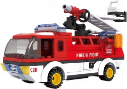 Združljiva gradbena igra BLOXO gasilci – avto, 170 delov