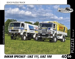 RETRO-AUTA sestavljanka TRUCK Dakar speciali LIAZ 111 in LIAZ 100 – 40 koščkov