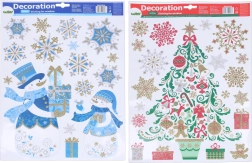 Božične okenske dekoracije 41 × 29 cm