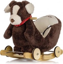 Gugalni kuža z melodijo in kolesci MILLY MALLY Polly Plus Brown Dog