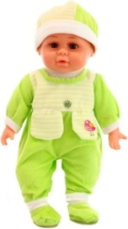 Dojenček z zvoki zelen – mehka punčka z zvoki